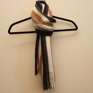 BOGO Striped Scarf with Fringe